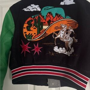 First row Colorful Western Embroidered Jacket
